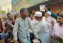 কাঞ্চন পৌরসভা নির্বাচনে মেয়র প্রার্থী বাদশার গণসংযোগ