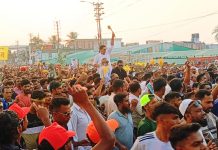 রূপগঞ্জে বিএনপির মনোনীত প্রার্থী দিপু ভুঁইয়ার নেতৃত্বে গণমিছিল